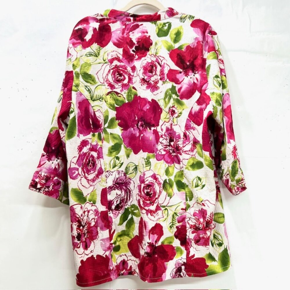 (2) Blouses Flora-Maggie Barnes Sz 16W Button & Charter Club 16 Pull Over(55 - Picture 6 of 11